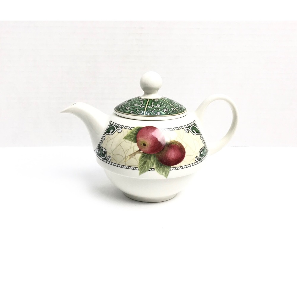 Arthur Wood‎ Teapot Classic Fruit W/Lid Design England Apricot, Peach Fruite